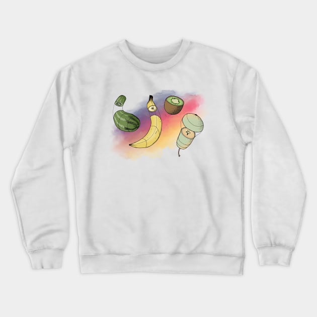 Colorful Fruit Crewneck Sweatshirt by Olooriel